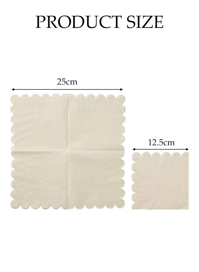 100 Count Paper Towels for Party,2-Ply Disposable Napkins ,Napkin Paper for Weddings,Dinner, Birthday Parties (10x10 Inch) - Image 3