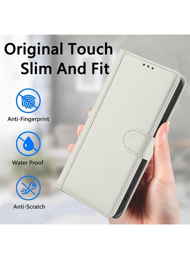 Zaboon Case For iPhone 11 Skin Feel Pure Color Card Slots Leather Phone Case with Dual Lanyard - Image 5