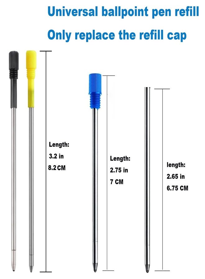 MengRan Mini D1 Ballpoint Ink Pen Refills for Twist Pens, Compatible with Swarovski Pen Refills (Blue Ink,Pack of 10) - Image 3