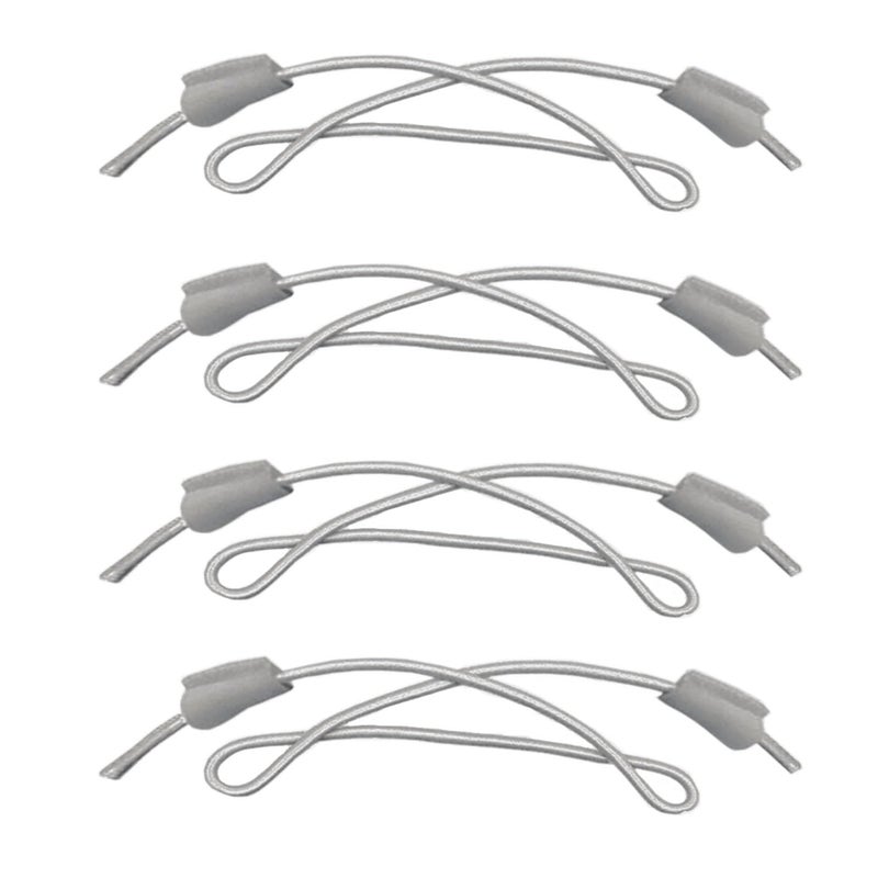 Horsdo 2-Pair Shoelaces Strings Replacement Laces for Hey Dude Shoes (Grey) - Image 1