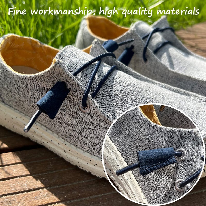 Horsdo 2-Pair Shoelaces Strings Replacement Laces for Hey Dude Shoes (Grey) - Image 2