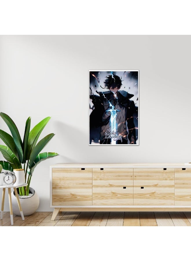 Emoda Home Trove Solo Leveling Poster Sung Jin Woo Wall Posters with Thick 300 GSM Matt Finish Paper (18inches x 12inches) - Image 4