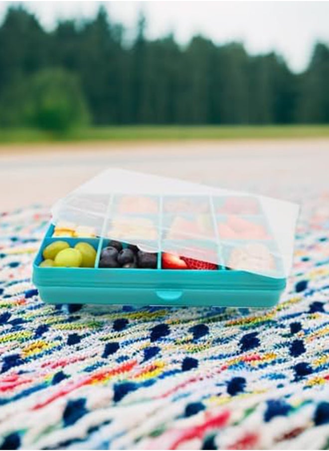 melii Snackle Box with Removable Divider, 4Oz, Turquoise  - Image 5