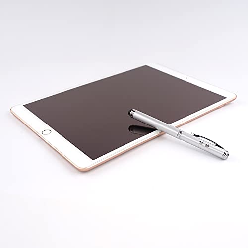 AIYIBEN Metal Multi-Function Pen, Touch Screen Stylus, Flashlight with White Light, Creative Christmas and Birthday Gifts (1 Silver) - Image 4