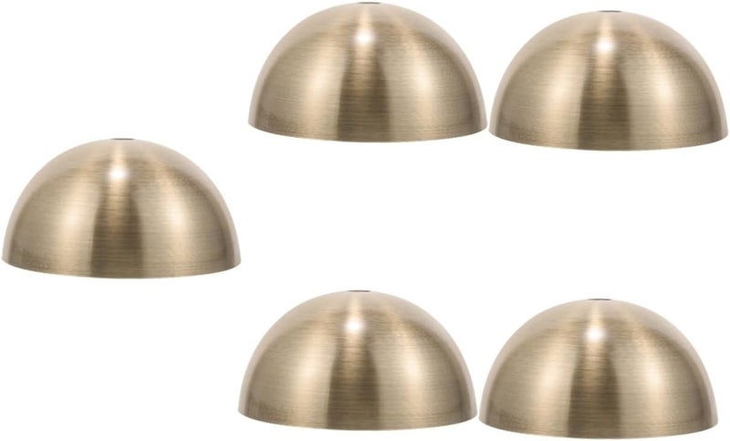 Uonlytech 5pcs Ceiling Canopy Light Fixture Cover Half Led Lamp Shade Construction Easy Install Mounting Plate Screws Versatile for Pendant Lamps - Image 1
