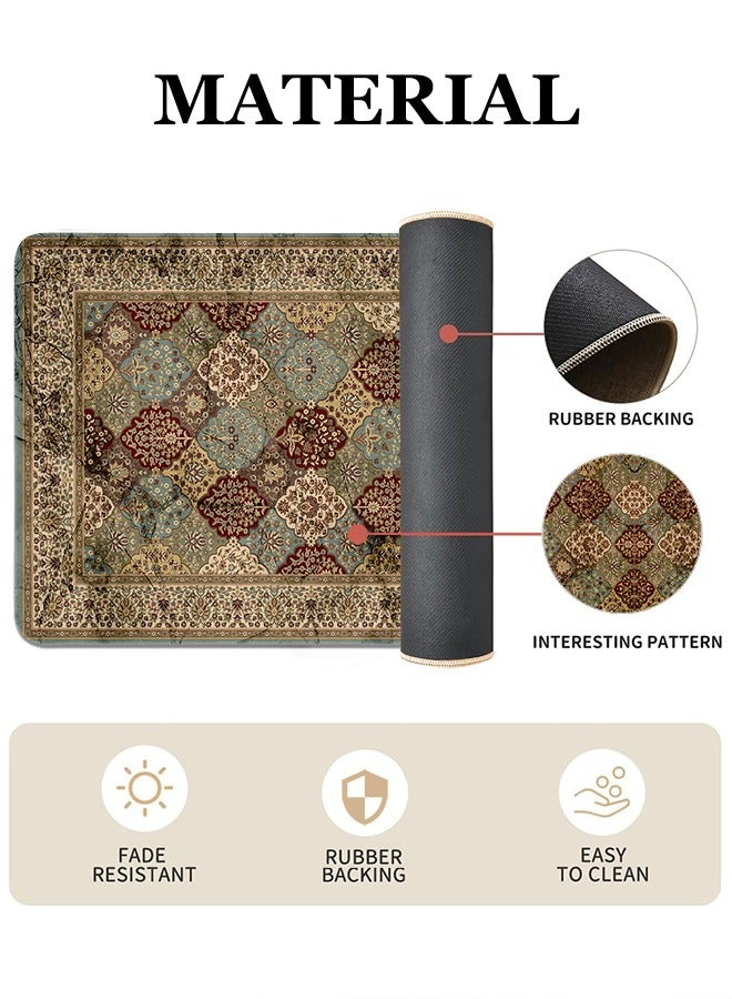 2 PCS Kitchen Floor Mats Rugs Set, Cushion Floor Carpet, Waterproof, Oil Resistant and Anti-Fatigue PU Standing Mat for Kitchen, Floor, Office, Sink, Laundry 45*75CM+45*120CM - Image 4