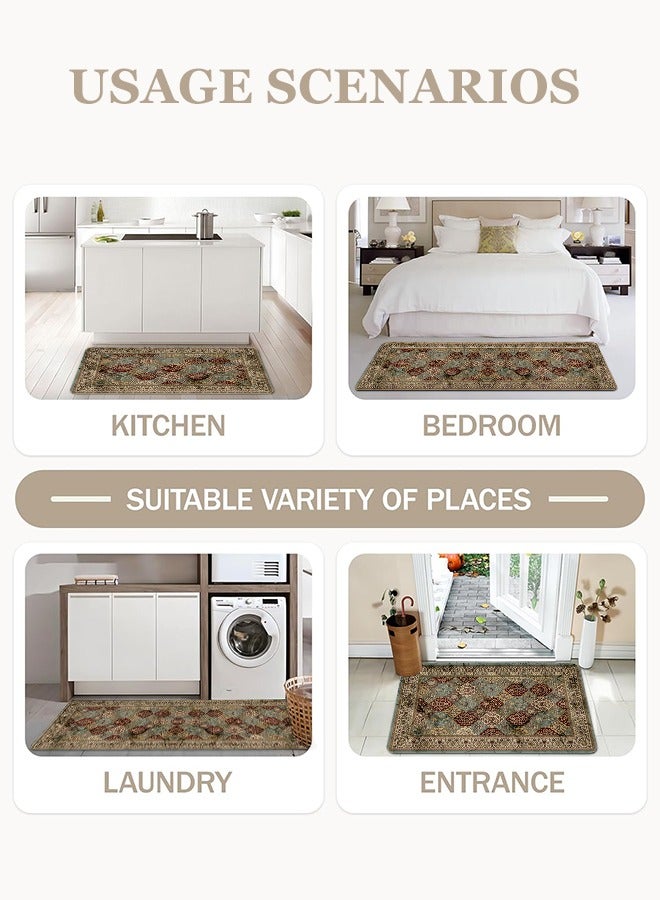 2 PCS Kitchen Floor Mats Rugs Set, Cushion Floor Carpet, Waterproof, Oil Resistant and Anti-Fatigue PU Standing Mat for Kitchen, Floor, Office, Sink, Laundry 45*75CM+45*120CM - Image 5