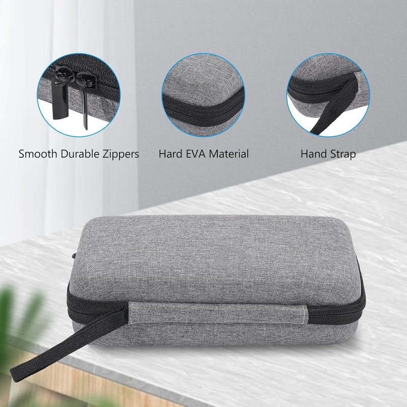 Procase Large Hard Travel Electronic Organizer Case for MacBook Power Adapter Chargers Cables Tech Organizer Hard Drive USB Flash Disk SD Card Portable Electronics Accessories Bag -Grey - Image 5