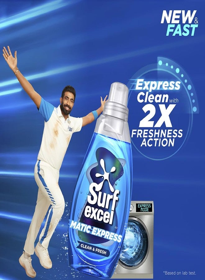 سيرف إيكسل سائل غسيل الملابس Surf Excel Matic Express | تنظيف سريع مع فعالية مضاعفة للانتعاش، عبوة 830 مل - Image 2