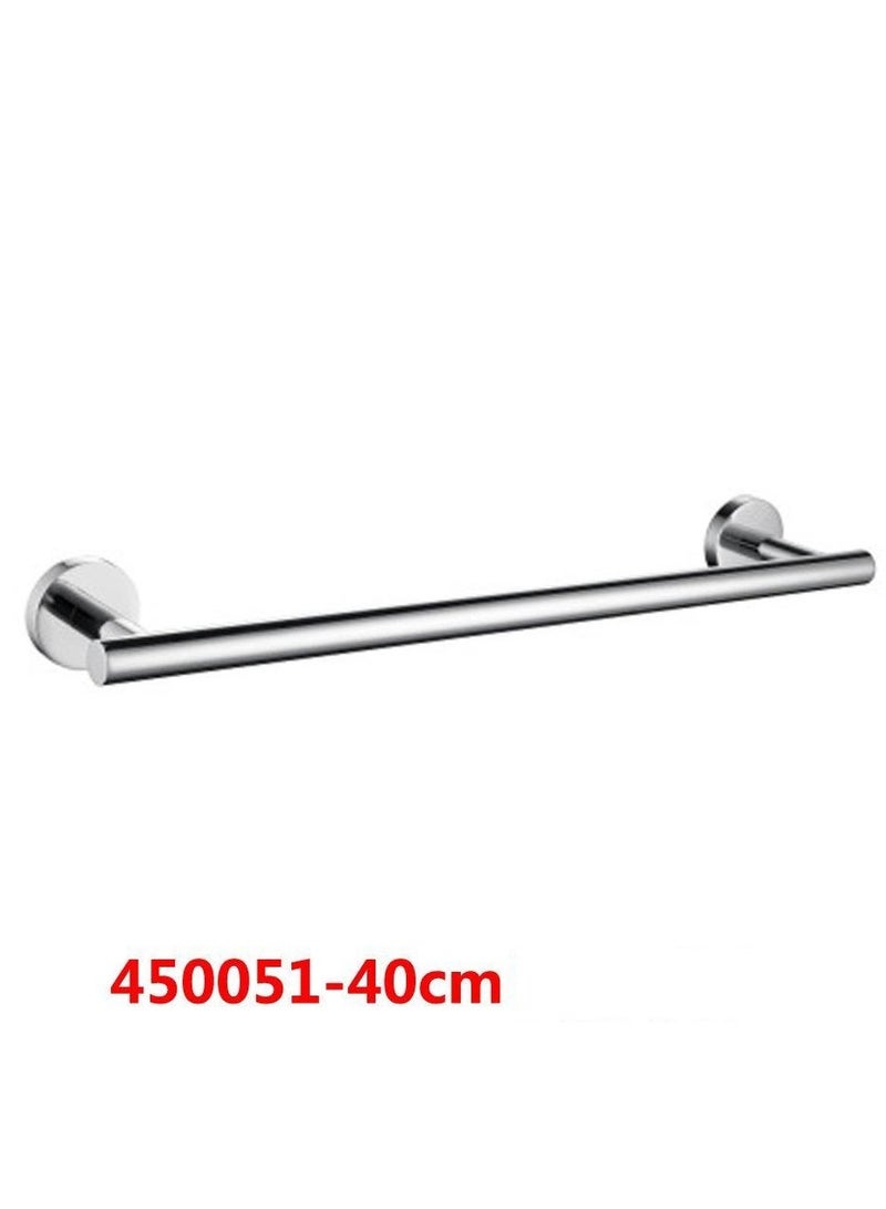 Loquat Sanruijia Bathroom 304 Stainless Steel Towel Bar(450051-40cm Bright Single Pole)