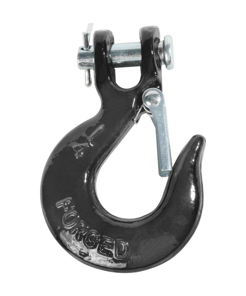 RACOONA Winch HookChain Hook14 inch Clevis Slip Hook with Safety LatchCar Accessories Heavy Duty Safety Chain HookForged Steel Towing Winch Hook for ATV UTVFit 316 14 Synthetic Winch Rope