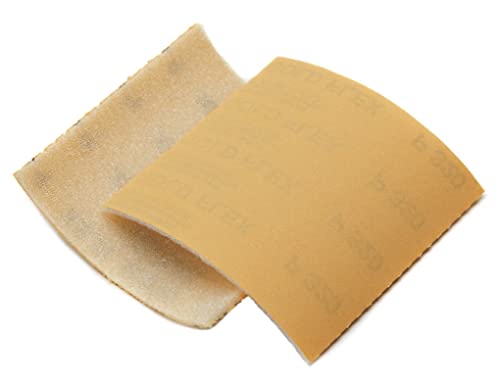 Mirka Goldflex Soft Hand Sanding Sheets 4.5 inch x 5 inch/Grit 180/200 pcs on a roll - Image 2