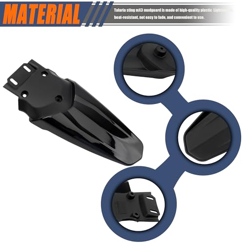 ABCERRSI Rear Fender Talaria Sting,Motorcycle Fender Mudguard Replacement for MX3 MX4 Electric Dirt Bike Ebike - Image 3