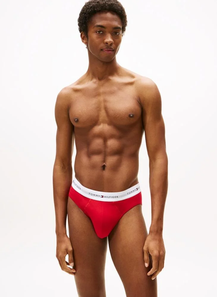 تومي هيلفيغر ثلاث عبوات سراويل داخلية بشعار