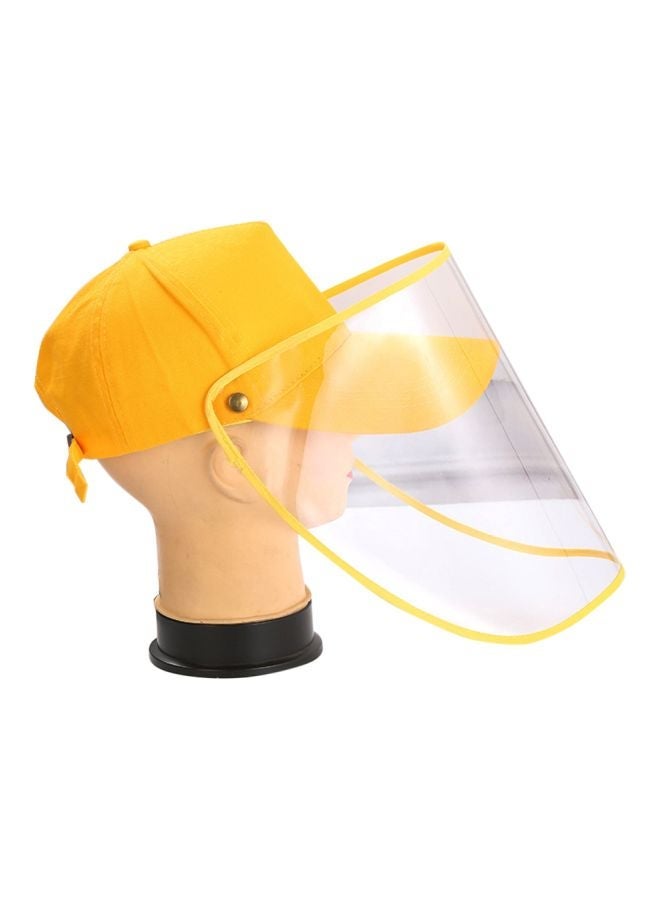 NIBEMINENT Adjustable Anti-Saliva And Anti-Dust Face Protective Cap Yellow - Image 1