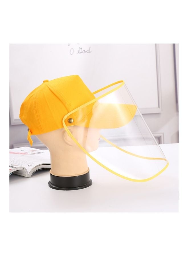 NIBEMINENT Adjustable Anti-Saliva And Anti-Dust Face Protective Cap Yellow - Image 2