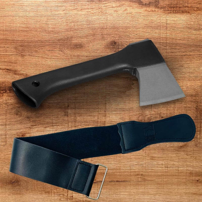 G.B.S Premium Leather Strop for Honing Sharpening Shaving Straight Razors, Kitchen Cutlery, Hunting Knife Edge Blade, Fish Knives (Black) - Image 5