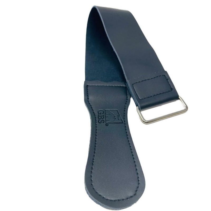 G.B.S Premium Leather Strop for Honing Sharpening Shaving Straight Razors, Kitchen Cutlery, Hunting Knife Edge Blade, Fish Knives (Black) - Image 1