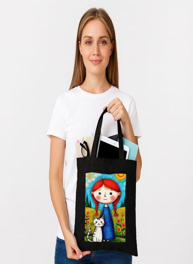 PrintingZone Printed Tote Bag For Women| Women’s Canvas Tote Bag with Pop Art Print - Image 4