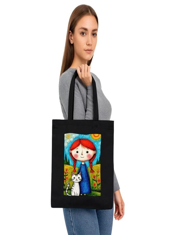 PrintingZone Printed Tote Bag For Women| Women’s Canvas Tote Bag with Pop Art Print - Image 3