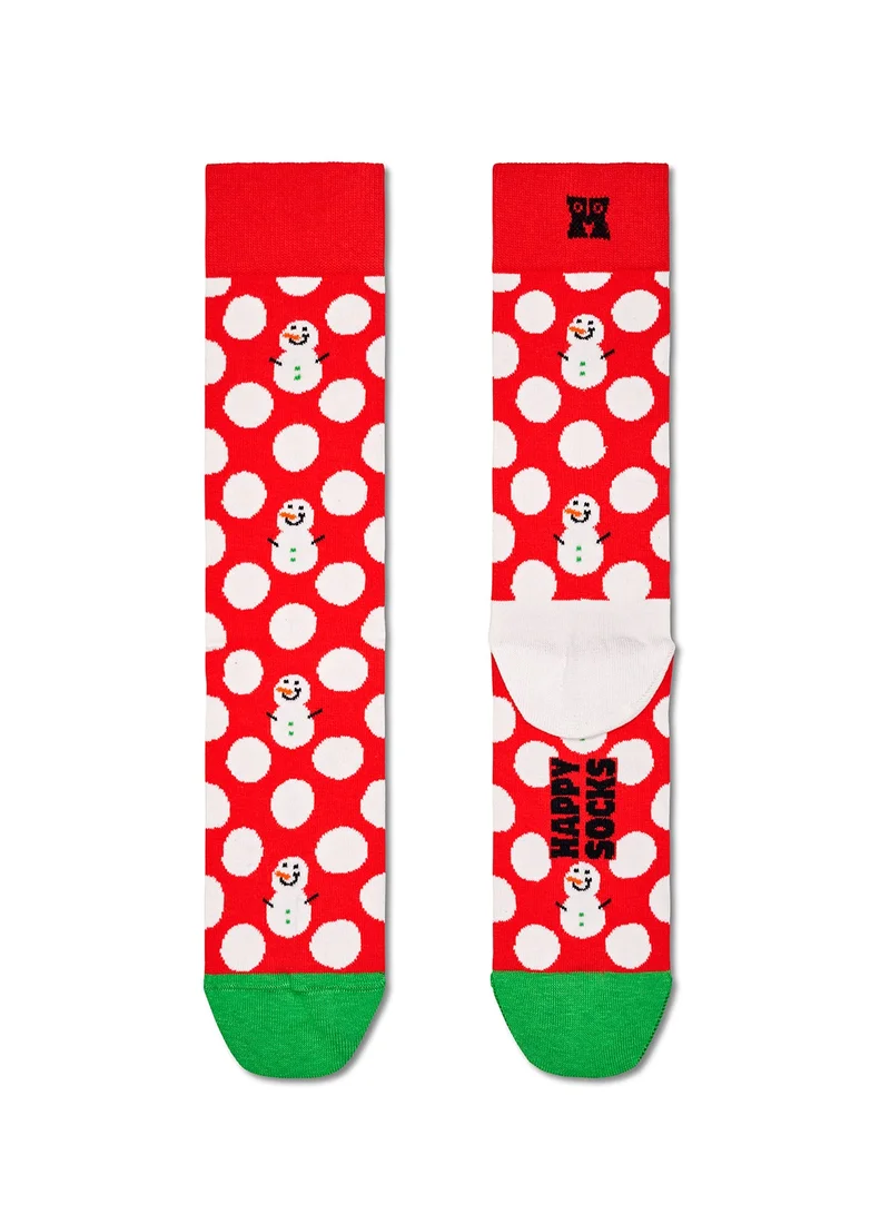 Happy Socks Big Dot Snowman Sock