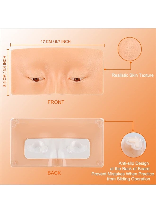 Aibipo Makeup Practice Face Board, 3D Reusable Makeup Mannequin Face Eyeshadow Mannequin, Make up Practice Face with Makeup Kit for Professional Makeup Artists Students and Beginners to Practice Eyes Makeup - Image 4