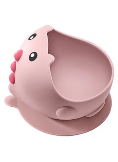 Babycare Babycare - Silicone Suction Bowl, Powder Pink, BPA-Free, Non-Slip Base, Safe for Babies, Microwave Safe, Easy to Clean, Non-Toxic, Durable Baby Bowl, Portable, Ideal for Toddlers and Infants  - Image 1