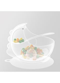 Babycare Babycare - Silicone Suction Bowl, Powder Pink, BPA-Free, Non-Slip Base, Safe for Babies, Microwave Safe, Easy to Clean, Non-Toxic, Durable Baby Bowl, Portable, Ideal for Toddlers and Infants  - Image 4