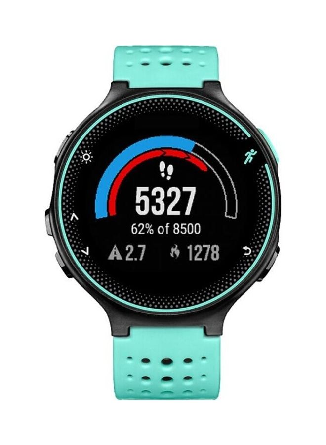 NIBEMINENT Two-Colour Replacement Strap Watchband For Garmin Forerunner 235 Mint Green/Black - Image 2