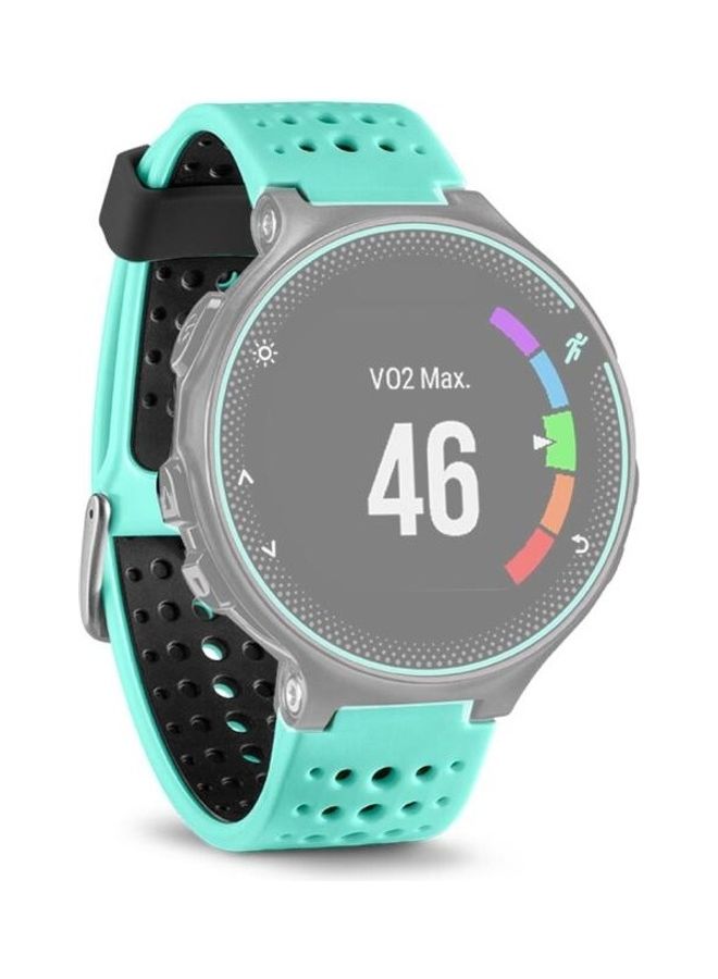 NIBEMINENT Two-Colour Replacement Strap Watchband For Garmin Forerunner 235 Mint Green/Black - Image 1