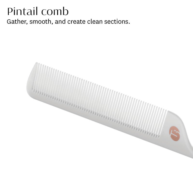 T3 Detail Set with Pintail Comb, Edge Brush, and Teasing Brush, Three-Piece Hair Brush and Comb Set with Premium Vegan Boar Bristles and Flexible Teeth for Smoothing, Detailing, and Styling Edges - Image 4