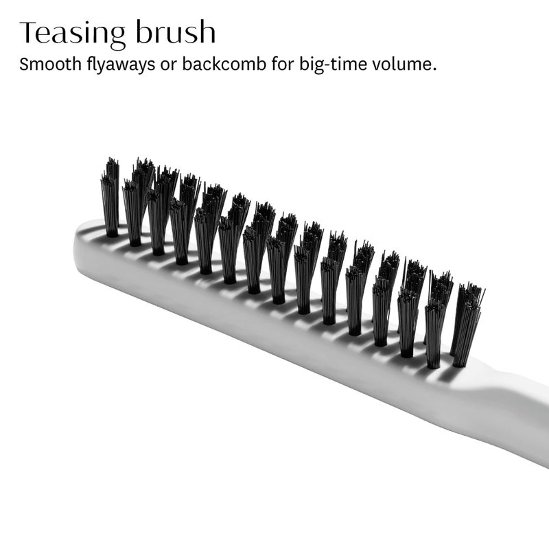 T3 Detail Set with Pintail Comb, Edge Brush, and Teasing Brush, Three-Piece Hair Brush and Comb Set with Premium Vegan Boar Bristles and Flexible Teeth for Smoothing, Detailing, and Styling Edges - Image 5