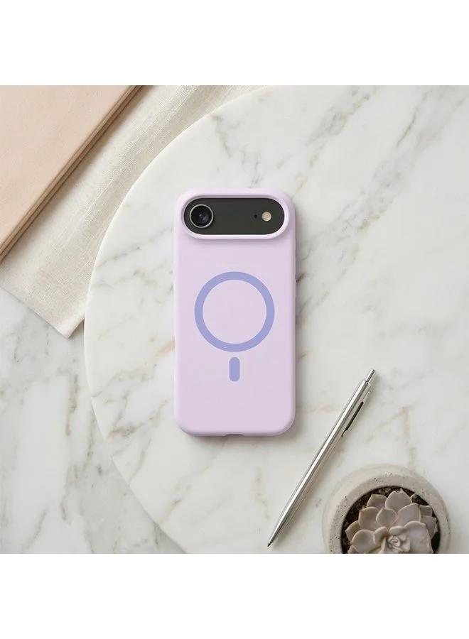 Mobcos Mobcos iPhone 17 Air Purple Elite Ring Mobcos iPhone 17 Air Purple Elite Ring Premium Silicone Magnetic Wireless Charging Case for iPhone | Silky Soft Touch | Military-Grade Shockproof Protection | Strong Magnetic Compatibility | Luxury Slim Cover  | Best Price UAE