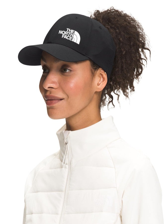 The North Face Women's Horizon Hat | Classic Fit Ball Cap with Ponytail Hole, FlashDry-Pro Sweatband & Breathable Mesh Panels, TNF Black, Small/Medium - Image 3
