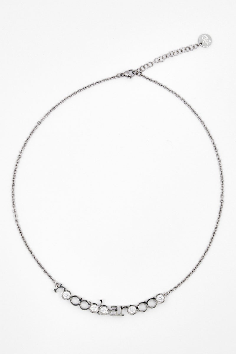 RoccoBarocco Women Fashionable Stainless Steel Necklace, Silver  - Image 4