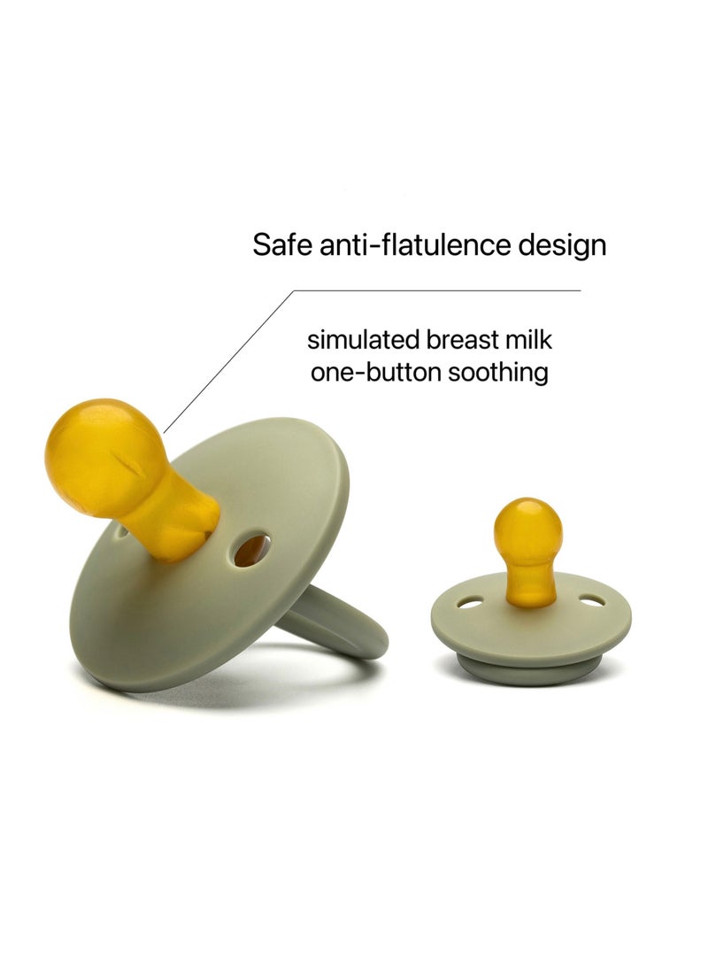 Natural Latex Pacifier  for Baby 0-6 Months one piece - Image 3