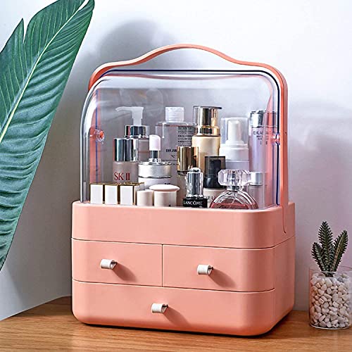 TRADY Makeup Organiser Storage, Cosmetic and Skincare Organiser, Dressing Table Dustproof Waterproof (NEW MAKEUP BOX -1) - Image 1