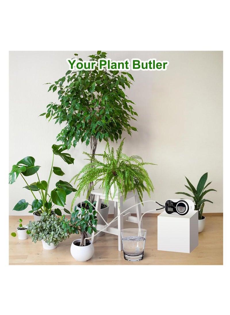 SYOSI Automatic Watering System, Digital Programmable Drip Irrigation Kit for Potted Plants, Garden, Flower Bed, Balcony, Self-Watering System with Timer for Plant Care  - Image 3