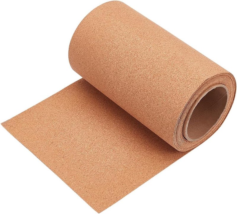 BENECREAT 600x20cm Cork Roll, 1mm Natural Cork Board Bulletin Board Corkboard Paper Sheets for Coaster, Wall Decoration, Party and DIY Crafts Supplies - Image 1