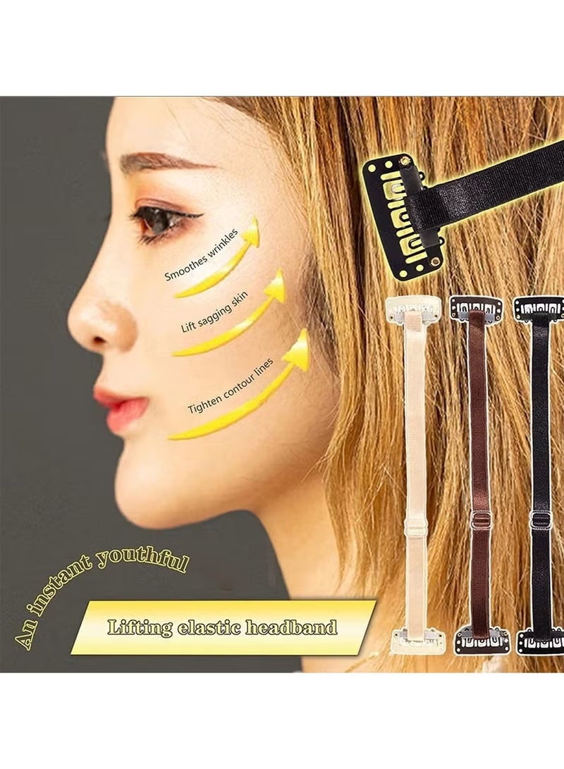 Gecomo Instant Face Lift Band Invisible Hairpin,Facelift Bands with Clips,portable Invisible Hairpin Face Slimming Bands,Reusable Face Lift Tape,Invisible Lifting Straps For Women - Image 3