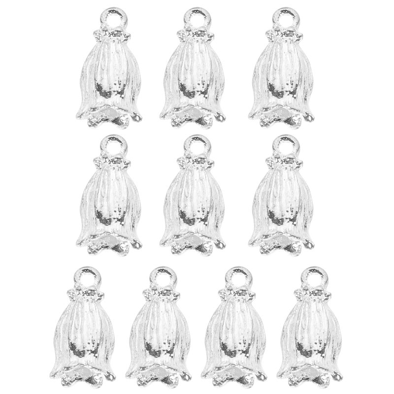 Bell Shaped Alloy Charms for DIY Jewelry Making, Sturdy and Versatile - Image 1