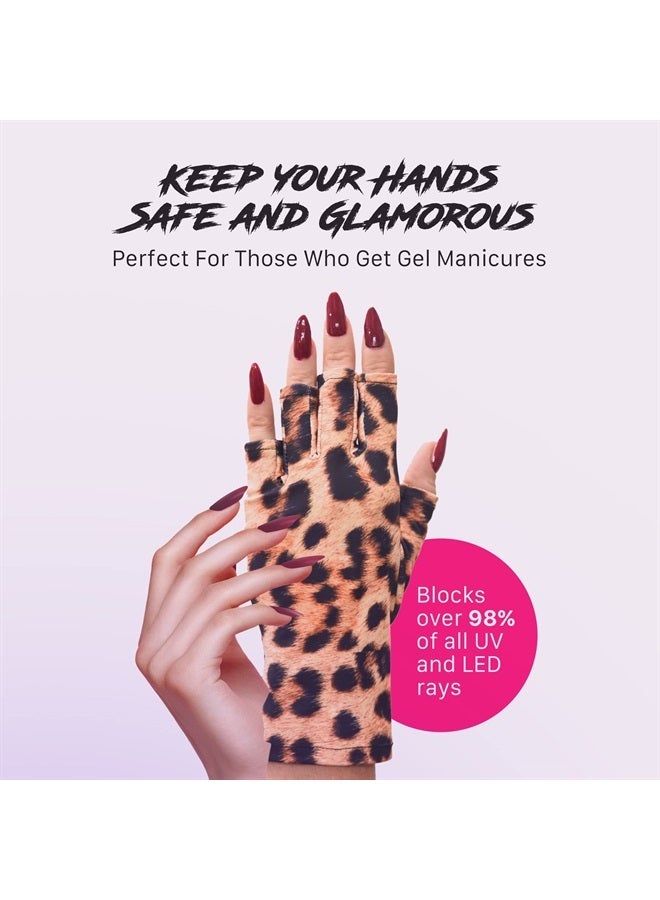 ManiGlovz The Original Anti UV Gloves for Gel Manicures Using Gel Lamp Dryers, Driving,Fingerless Gloves That Shield Skin from the Sun and Nail Lamp, Outdoor Gloves, Miss Soni - Image 5