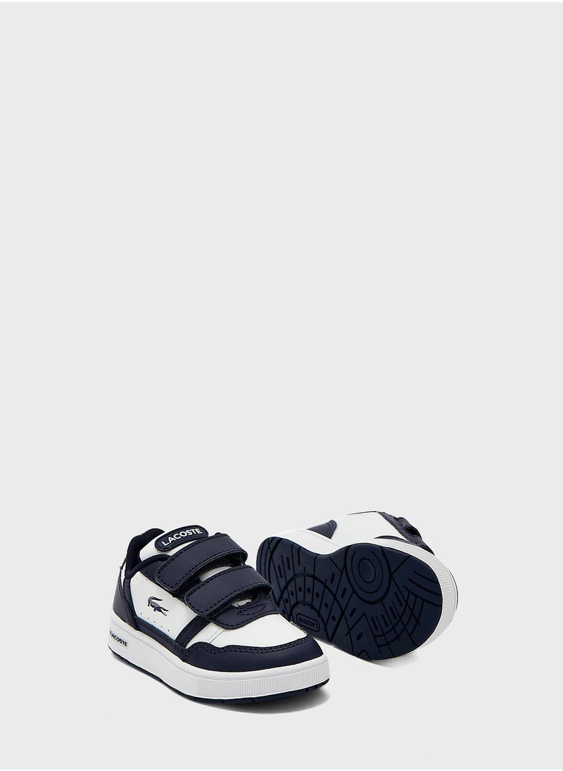 LACOSTE - Kids Lace Up Court Sneakers - Image 1