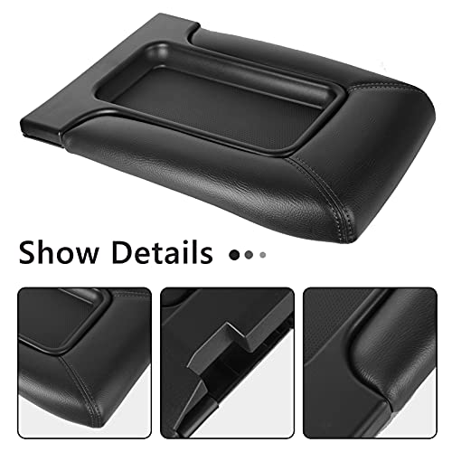 LCWRGS Center Console Lid Kit Replacement for Chevy Silverado GMC Sierra 2001 2002 2003 2004 2005 2006 2007 - Dark Gray - Image 3