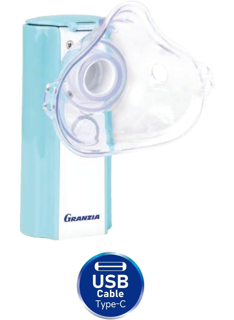 Granzia Portable Mesh Nebulizer – Silent Handheld Inhaler for Adults and Kids, Compact and Rechargeable - Image 3