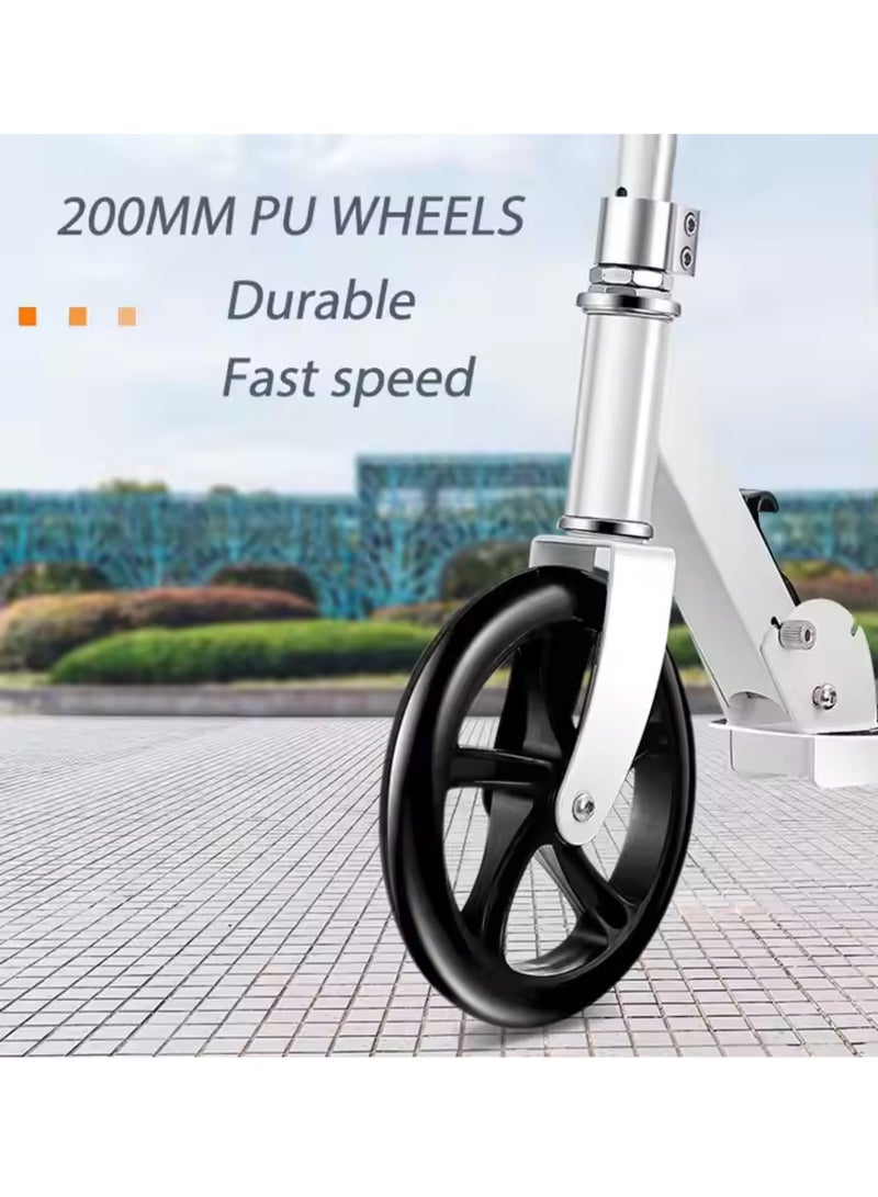 ALSAEED A Scooter for Children and Adults with Adjustable Height and Large wheels. A Smooth Ride and Foldable It Can Be Carried Anywhere. It is the Best Gift for your Child. Multi-color. - Image 4