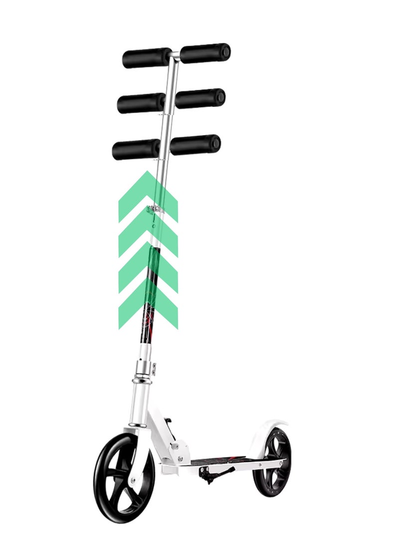 ALSAEED A Scooter for Children and Adults with Adjustable Height and Large wheels. A Smooth Ride and Foldable It Can Be Carried Anywhere. It is the Best Gift for your Child. Multi-color. - Image 5