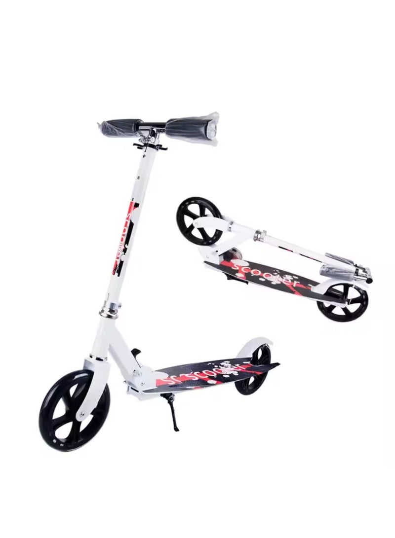 ALSAEED A Scooter for Children and Adults with Adjustable Height and Large wheels. A Smooth Ride and Foldable It Can Be Carried Anywhere. It is the Best Gift for your Child. Multi-color. - Image 4