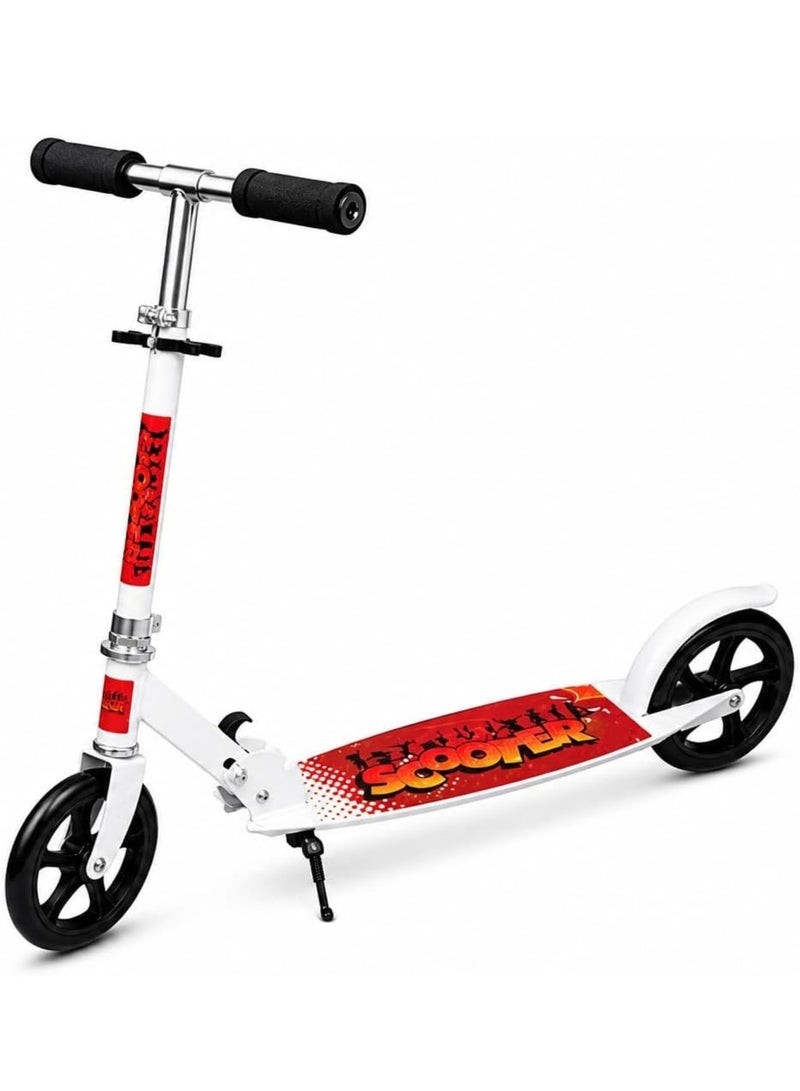 ALSAEED A Scooter for Children and Adults with Adjustable Height and Large wheels. A Smooth Ride and Foldable It Can Be Carried Anywhere. It is the Best Gift for your Child. Multi-color. - Image 3