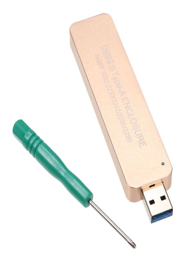 NIBEMINENT External Solid State Drive Support With Screw Driver Gold/Green  - Image 1